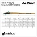 德國 Davinci 達芬奇 418 頂級純松鼠毛古典水彩畫筆 (木色桿)